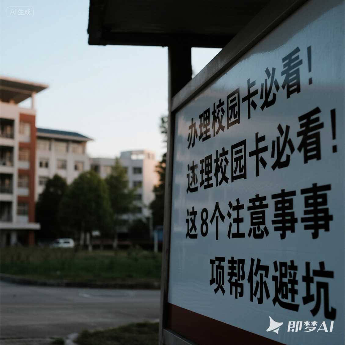 管城区办理校园卡必看！这 8 个注意事项帮你避坑