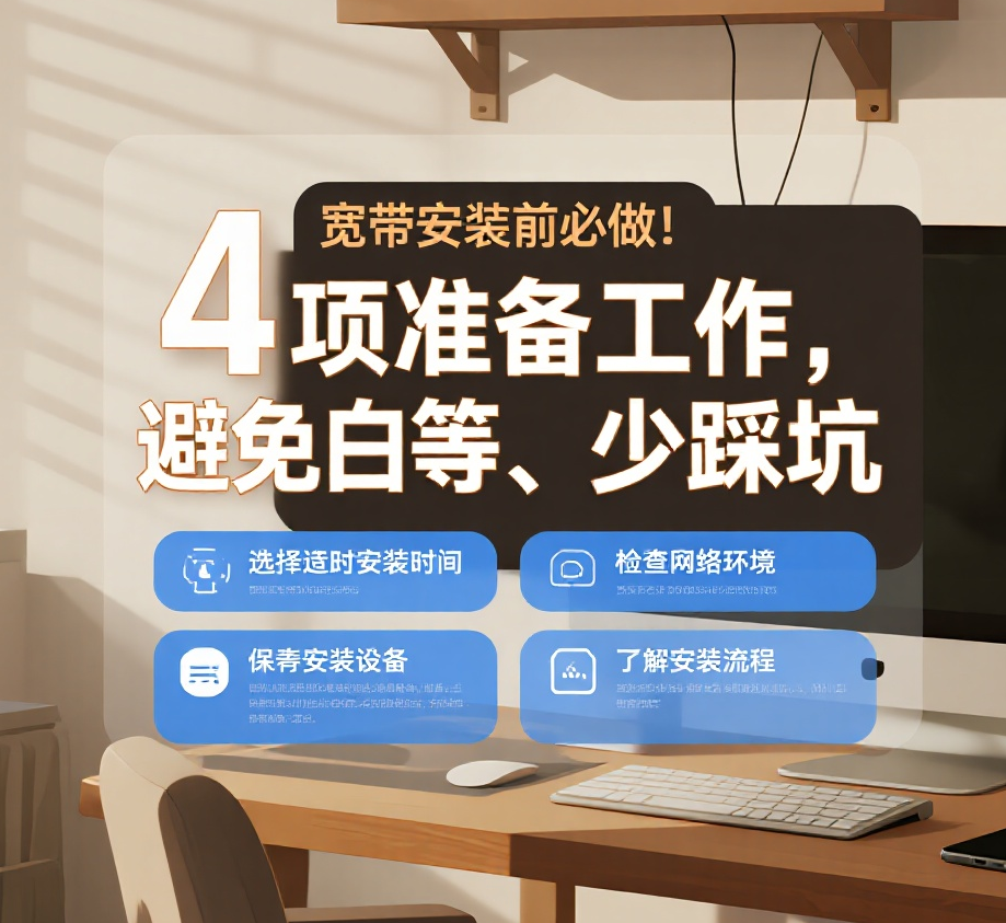 管城区宽带安装前必做！4 项准备工作，避免白等、少踩坑