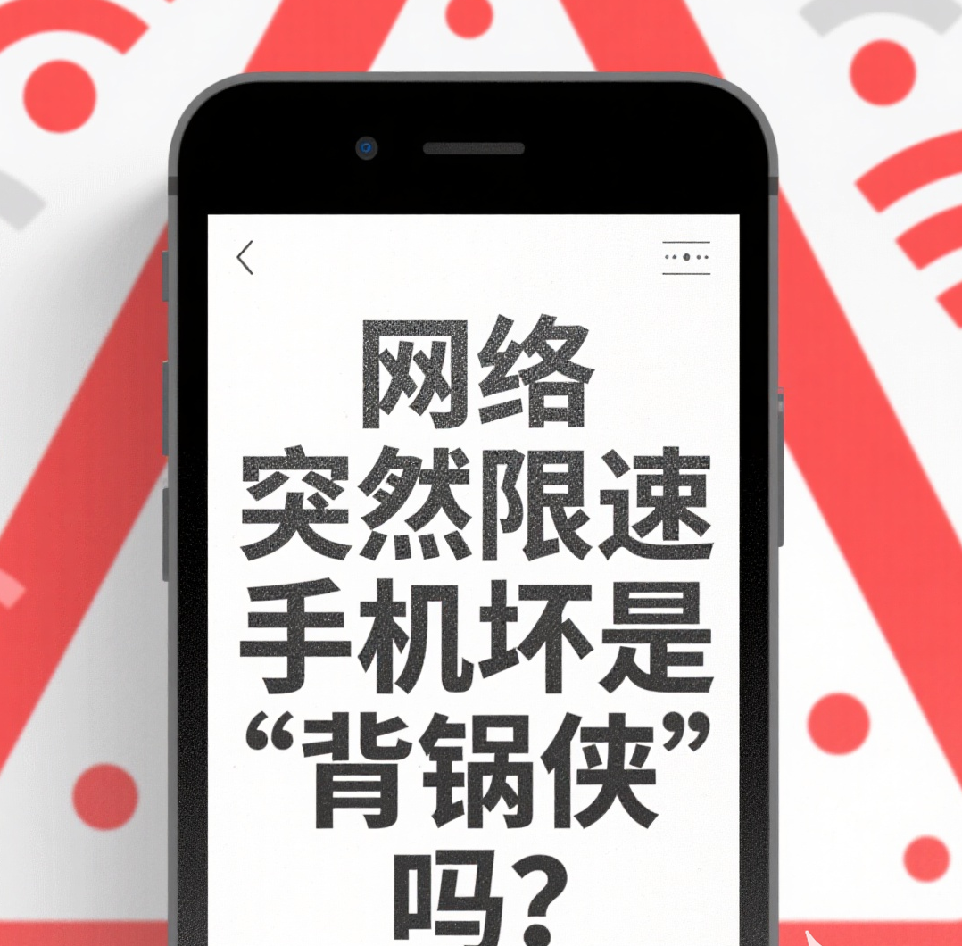 管城区网络突然限速，手机好坏是 “背锅侠” 吗？